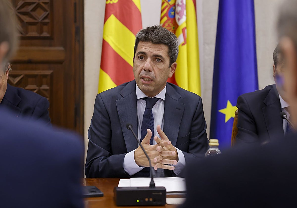 Imagen de archivo del presidente de la Generalitat Valenciana, Carlos Mazón