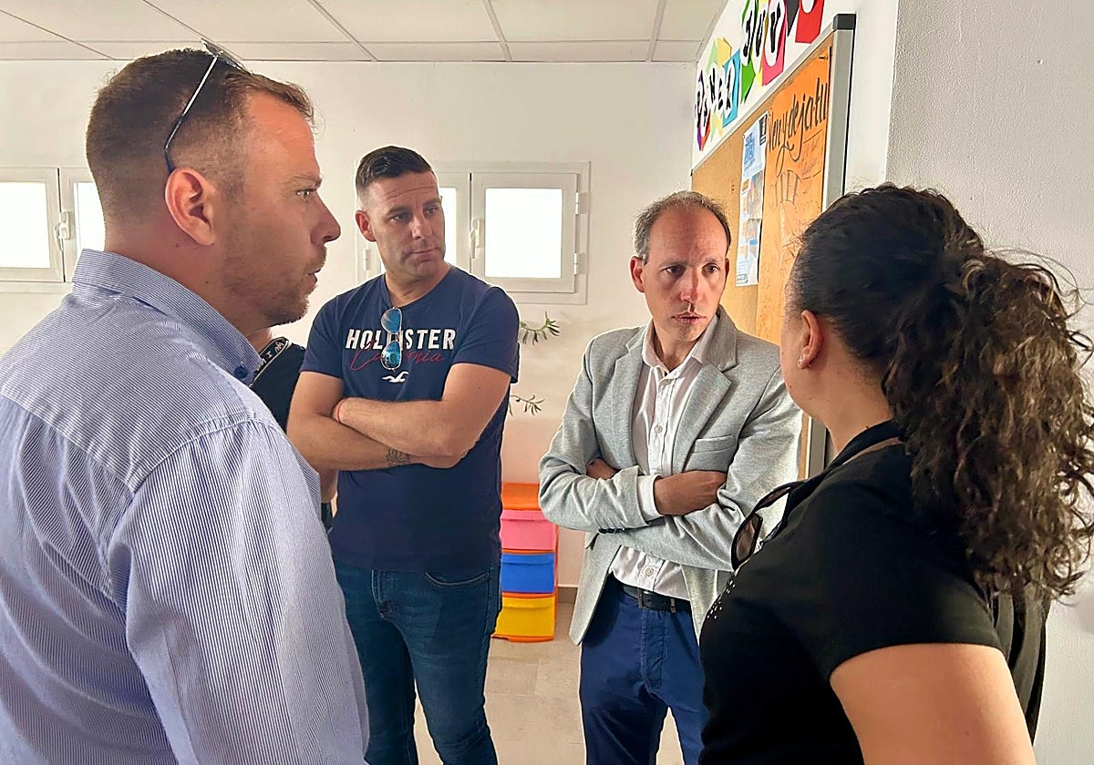 Daniel Arias en un centro de empleo juvenil