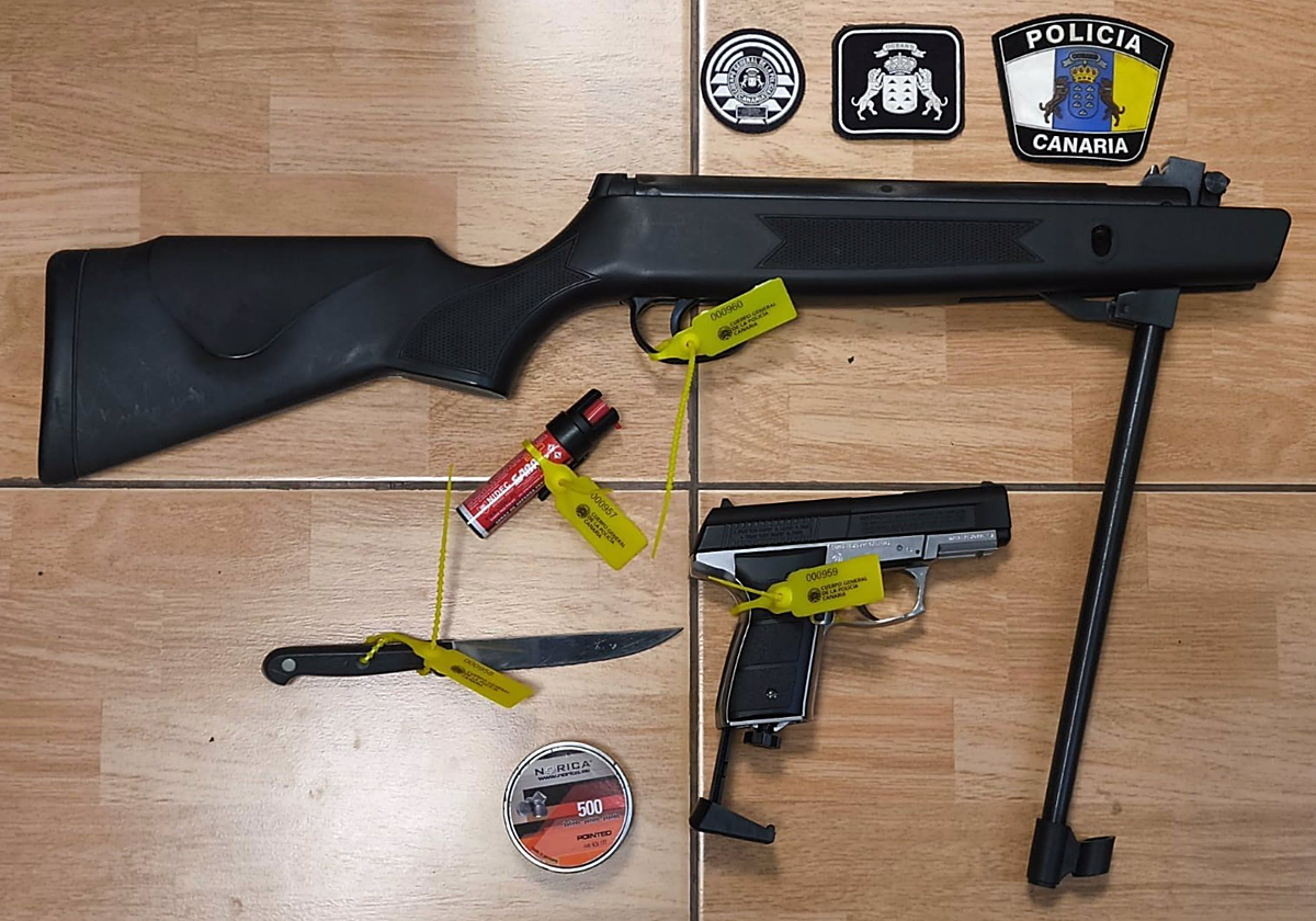 Detenido un hombre en Tenerife por disparar a un coche que circulaba por la Carretera General