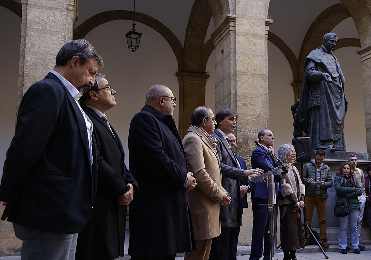 Rueda de prensa celebrada en el día de hoy en el rectorado de la Universidad de Sevilla