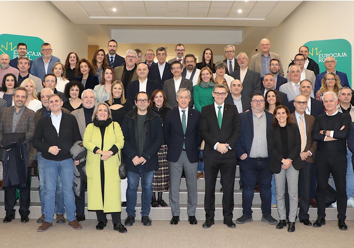 Foto de familia con los medios de comunicación