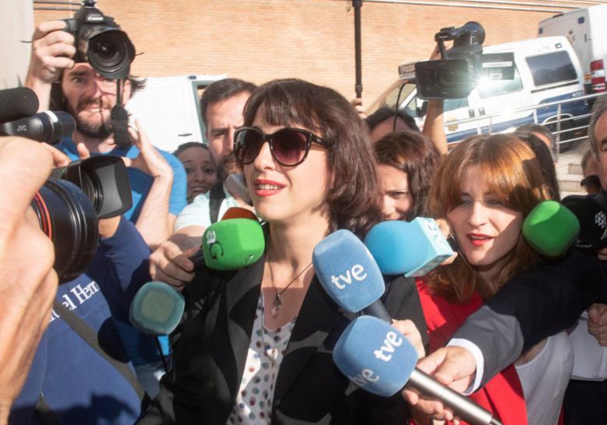 Juana Rivas, en una imagen de archivo, a su llegada a los juzgados