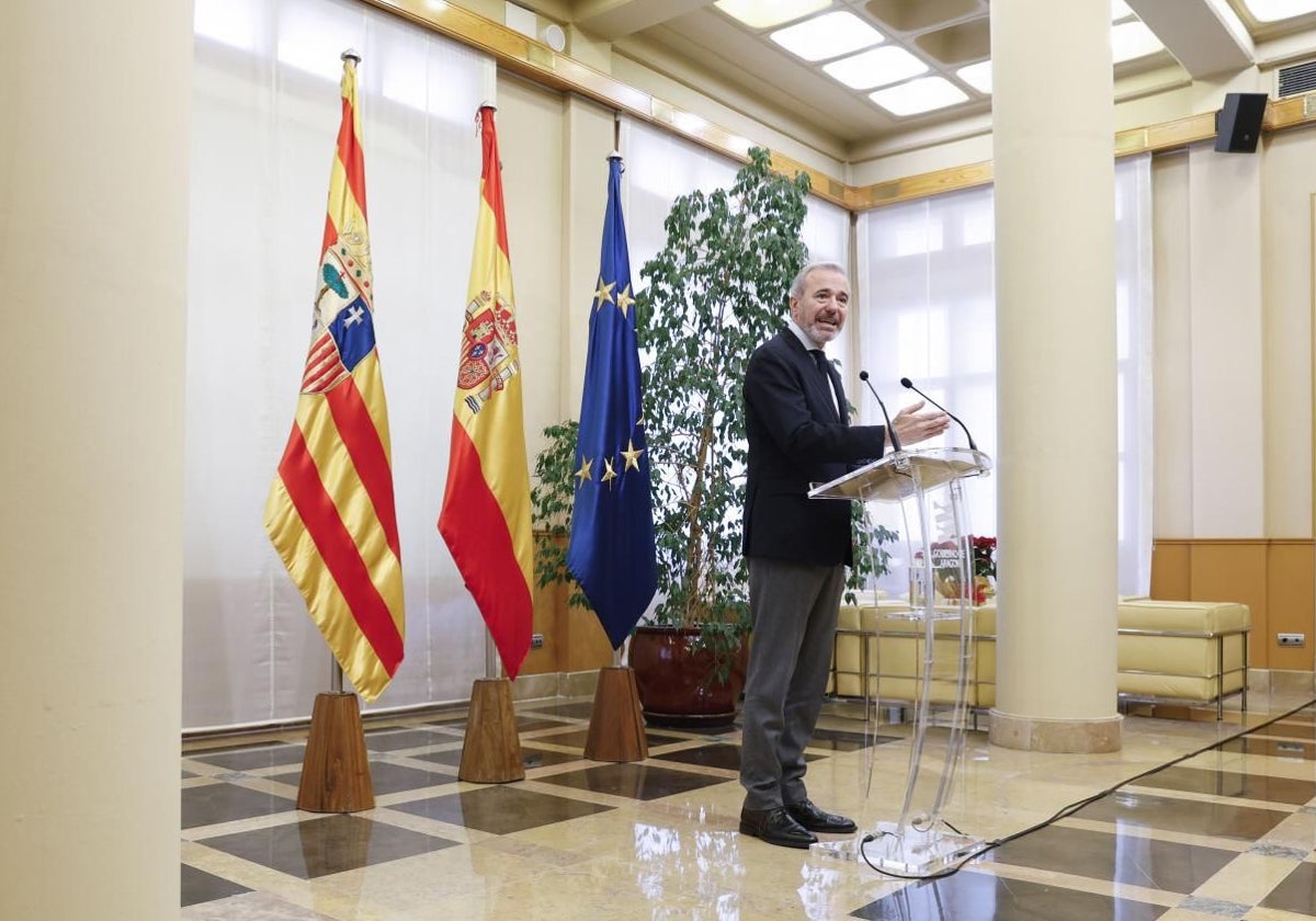 Jorge Azcón, presidente de Aragón, será uno de los barones del PP presentes en la cita de hoy en Santander