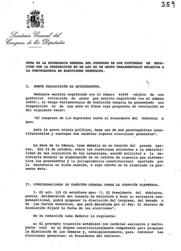 Imagen - Un precedente de 1995 deja en evidencia el &#039;no&#039; del PSOE a tramitar la moción de confianza