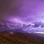 La borrasca Dorothea deja más de 5.000 rayos en Canarias