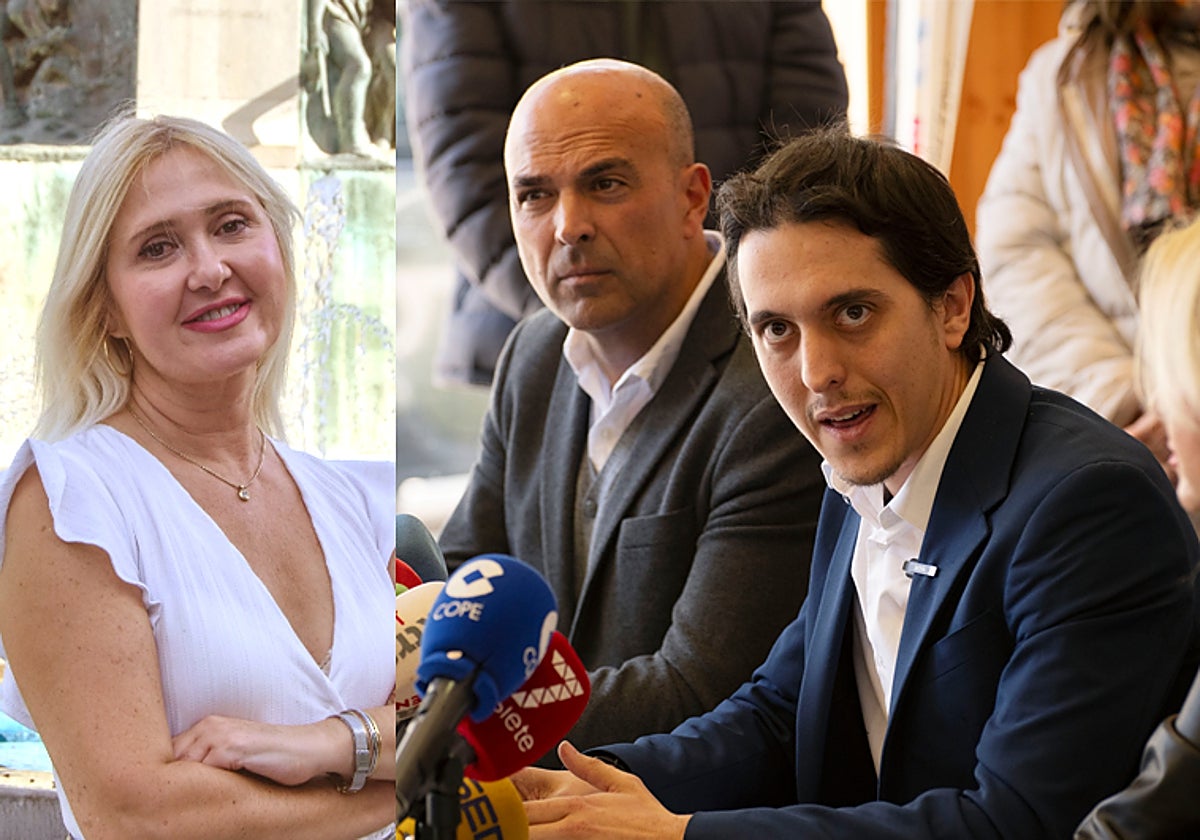 María Espejo, José María Cano Ayllón y Luis García Millán, los tres concejales de Jaén Merece Más