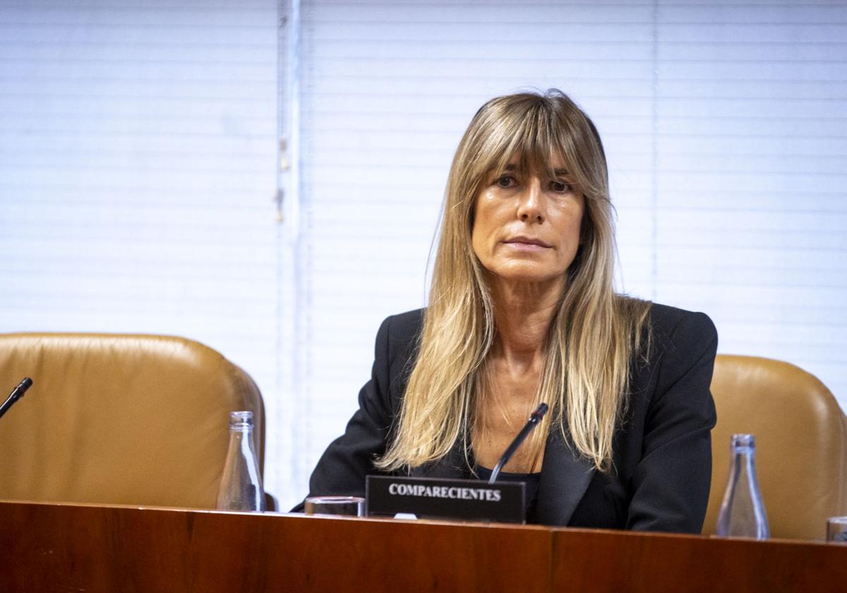 La mujer del presidente del Gobierno, Begoña Gómez, en la Asamblea de Madrid