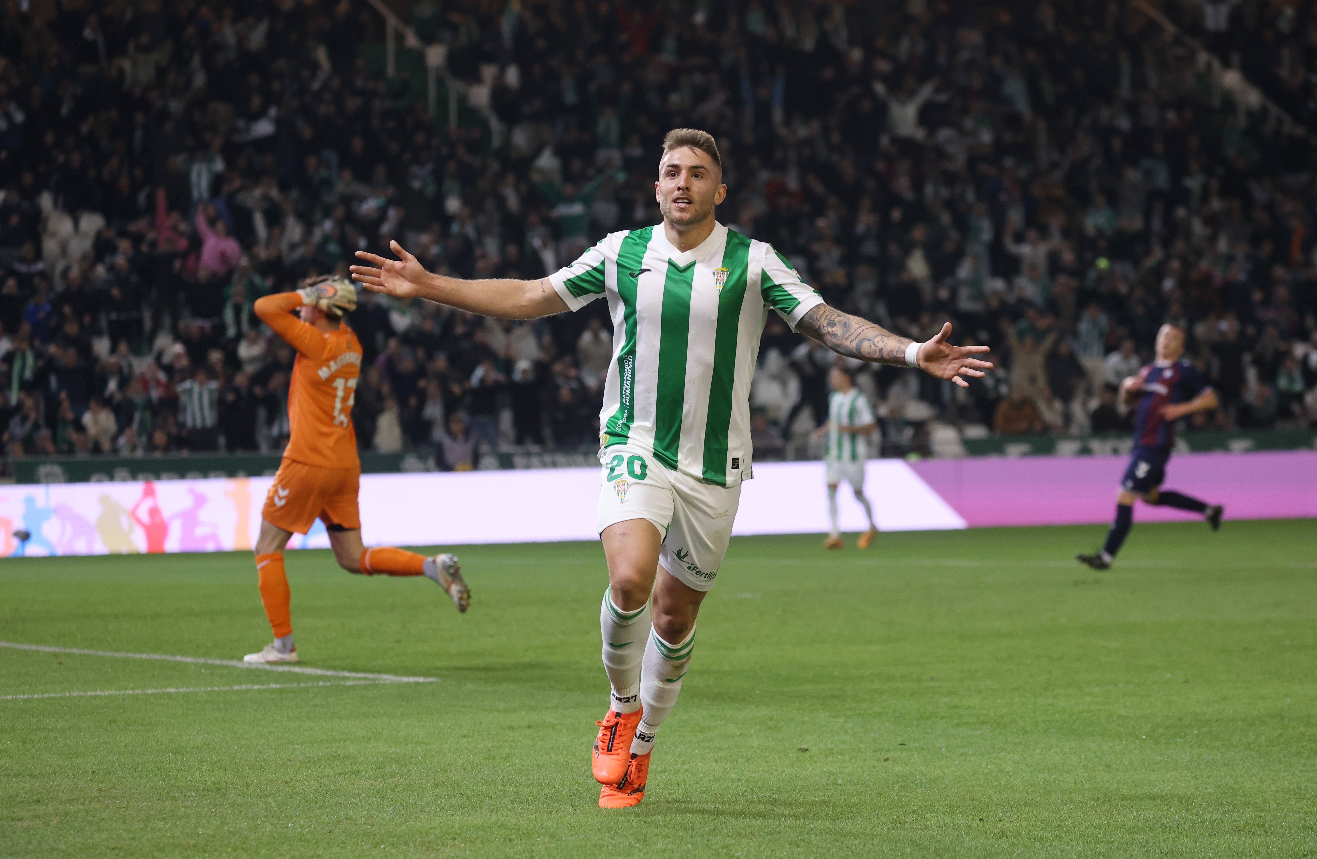 La alegría del triunfo del Córdoba ante el Eibar, en imágenes