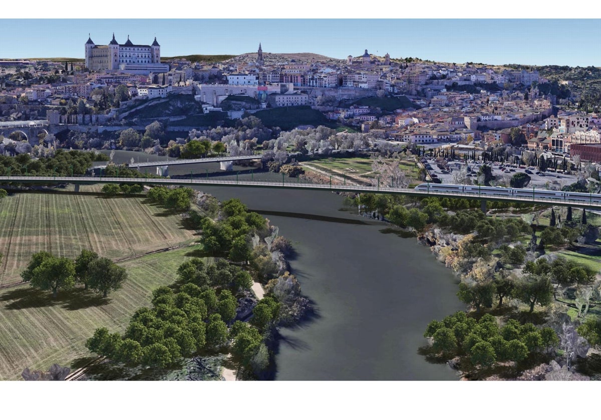 Esta es la propuesta del paso del AVE por Toledo, en imágenes