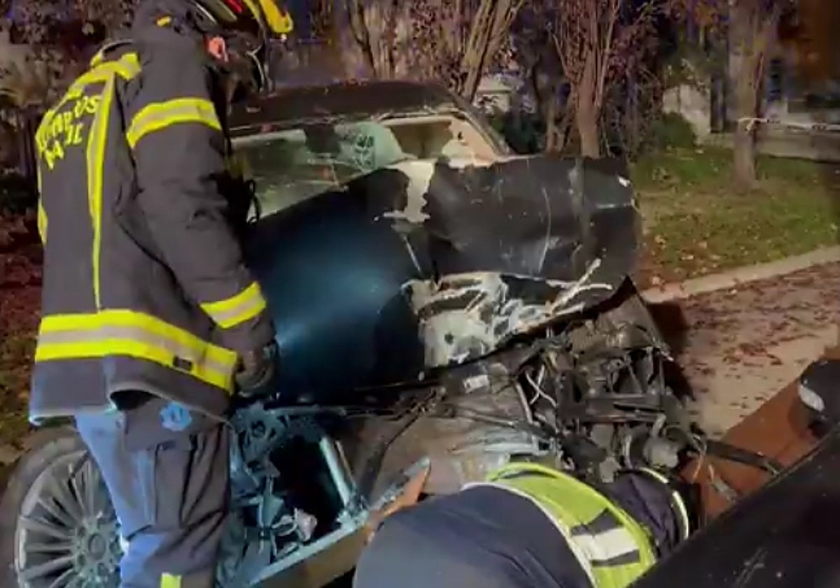 Imagen del coche sinestrado