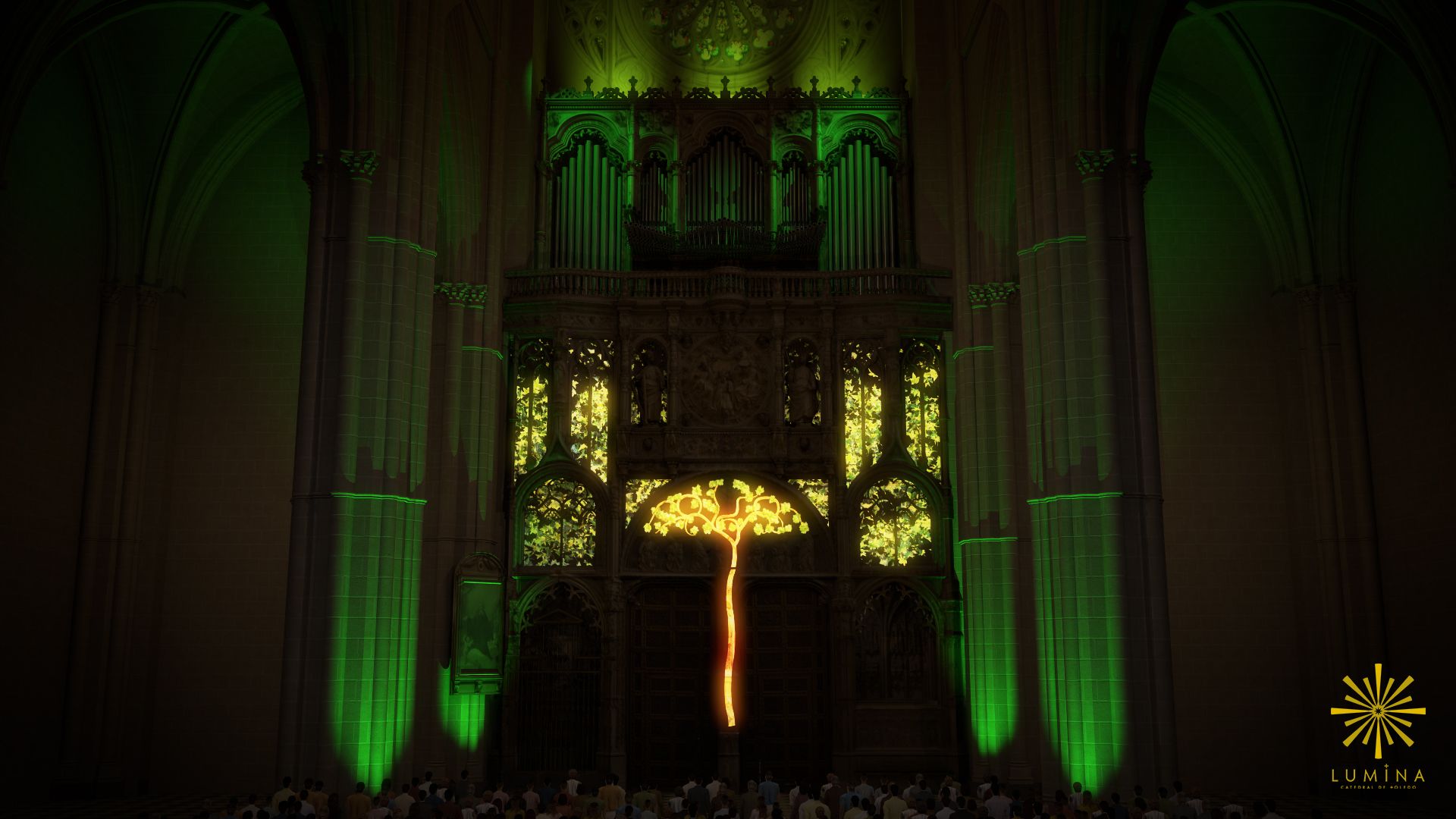 Espectaculares imágenes de &quot;Lumina Catedral de Toledo&#039;, que cumple su primer año de vida