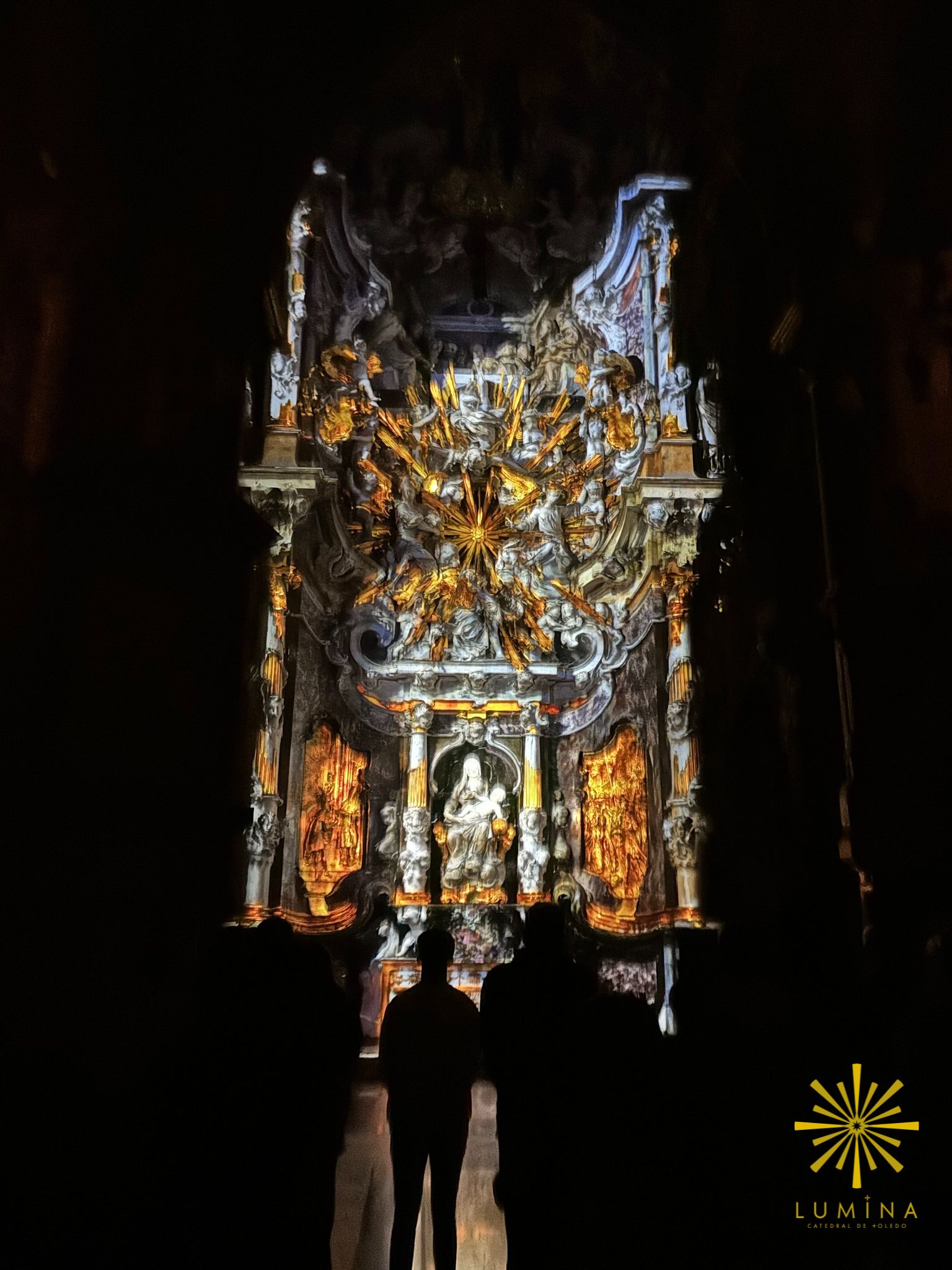 Espectaculares imágenes de &quot;Lumina Catedral de Toledo&#039;, que cumple su primer año de vida