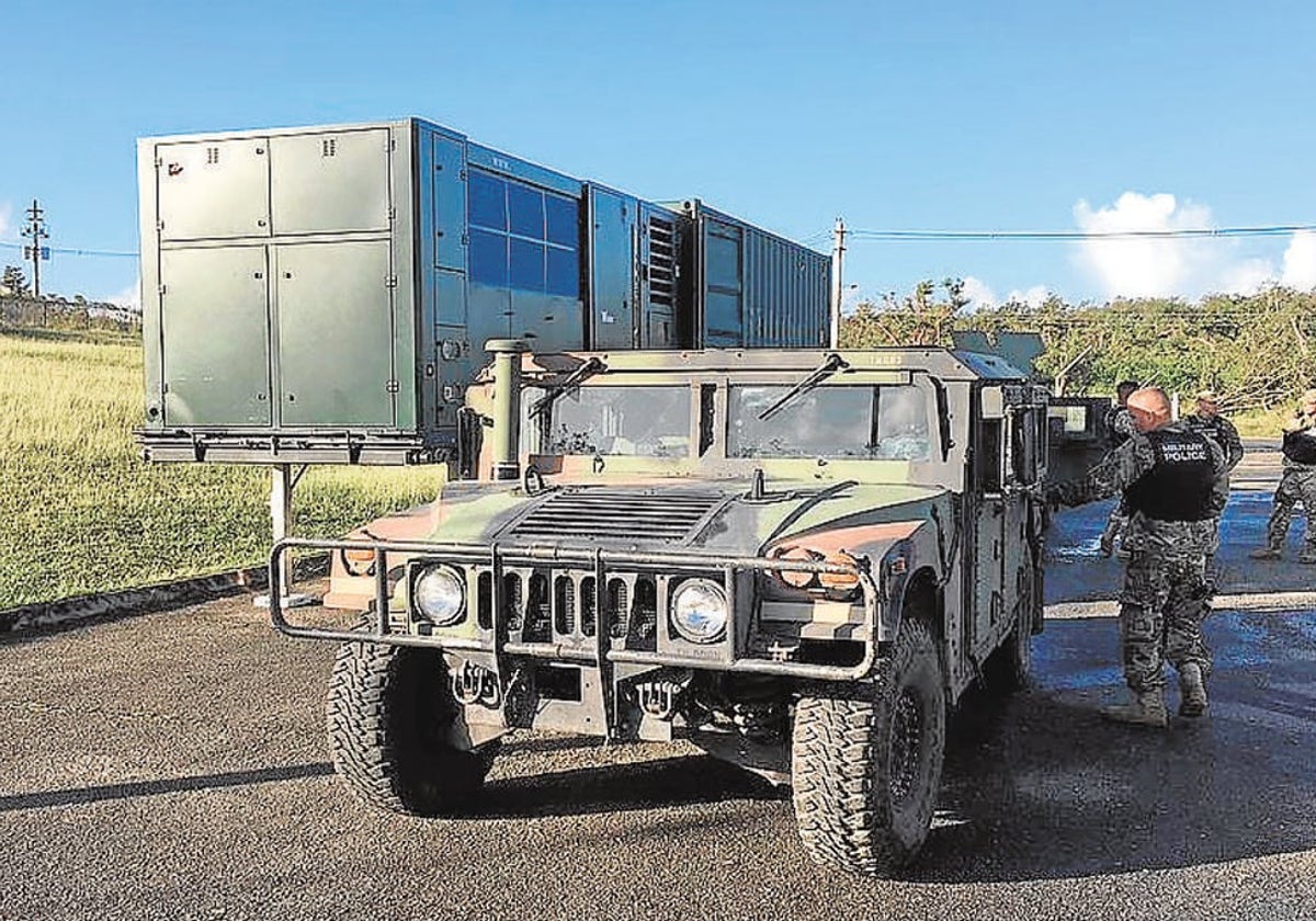 Uno de los generadores de agua de Genaq para el Ejército