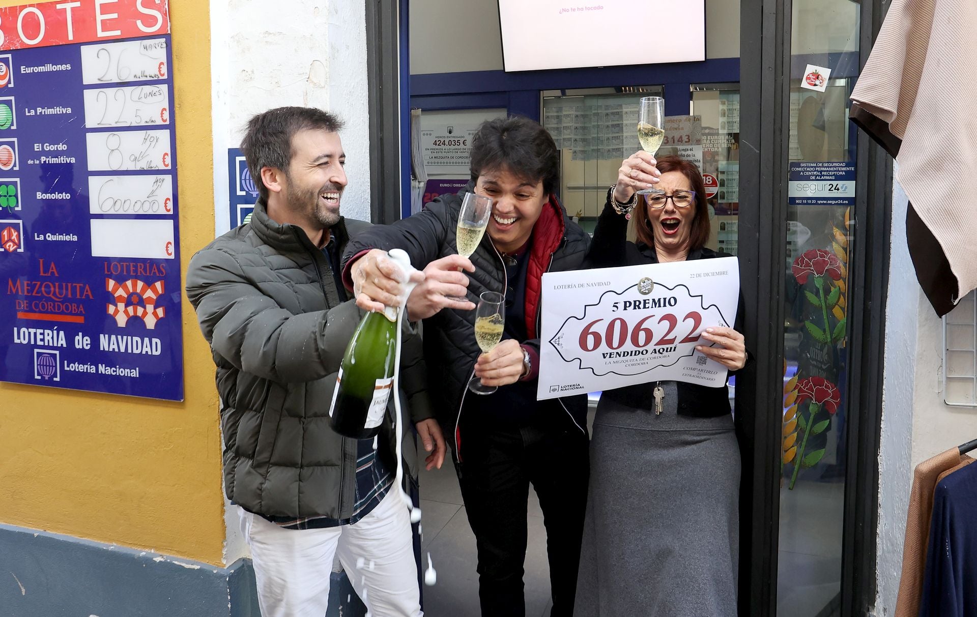 La celebración en Córdoba de los premios de la Lotería de Navidad, en imágenes