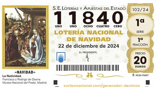 Tercer premio de la Lotería de Navidad de 2024