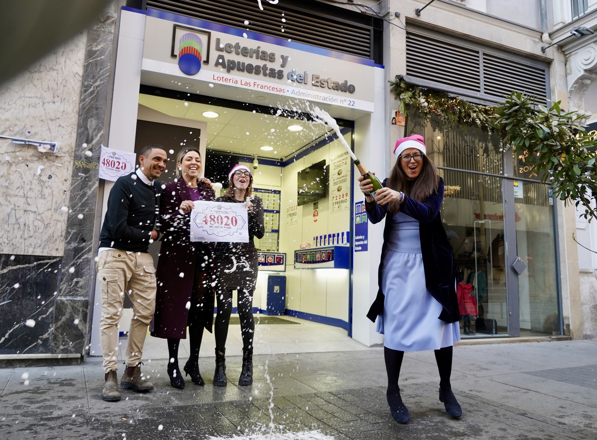 Administración de lotería de nº22 de Valladolid donde se ha vendido un 4º premio del Sorteo Extraordinario de la Lotería de Navidad