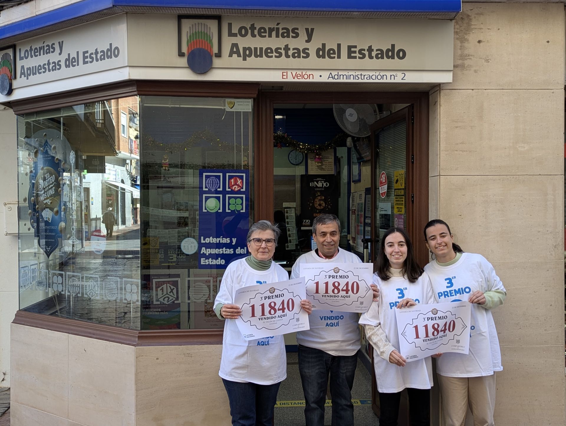 La celebración en Córdoba de los premios de la Lotería de Navidad, en imágenes