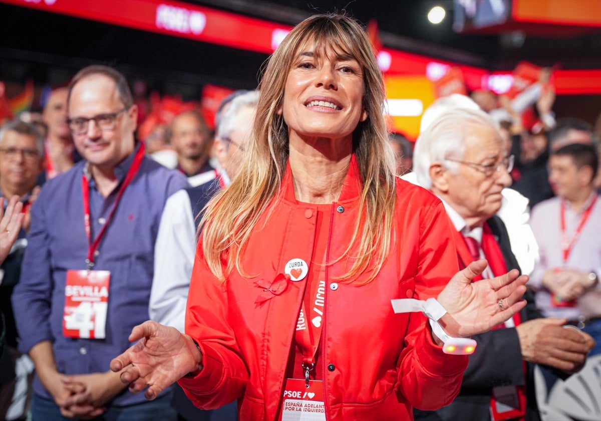 Begoña Gómez, durante el 41 Congreso Federal del PSOE