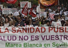 Las Mareas Blancas por la sanidad, un brazo político de la izquierda en Andalucía