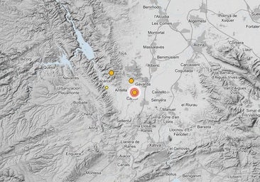 Cuatro terremotos hacen temblar varios pueblos de la provincia de Valencia