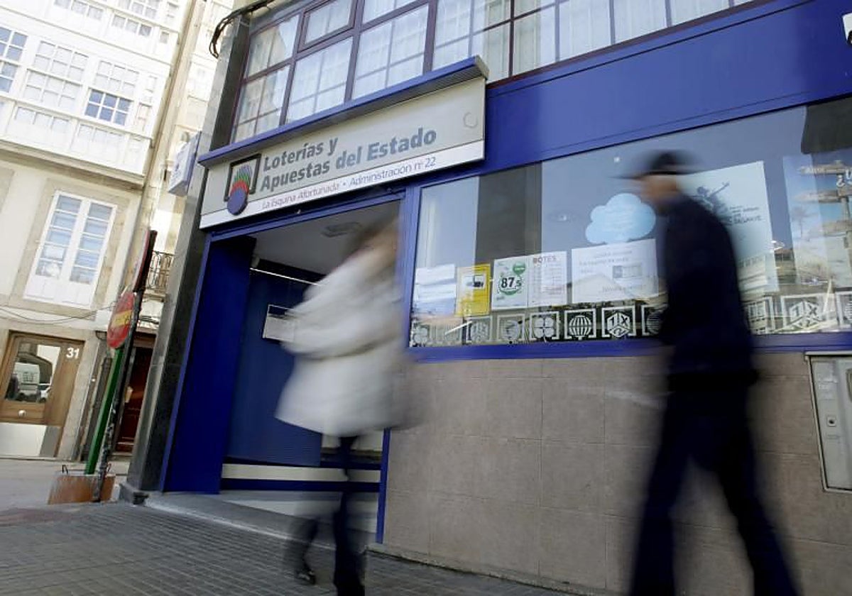 Administración de Loterías número 22 de La Coruña, donde fue validado el boleto