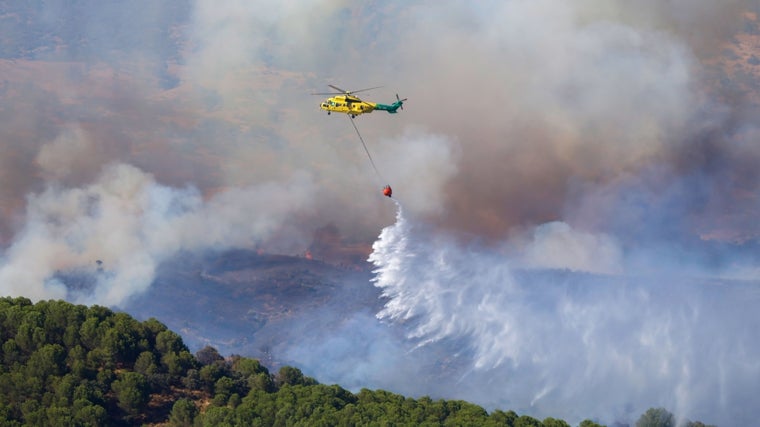 Incendio en Cerro Muriano