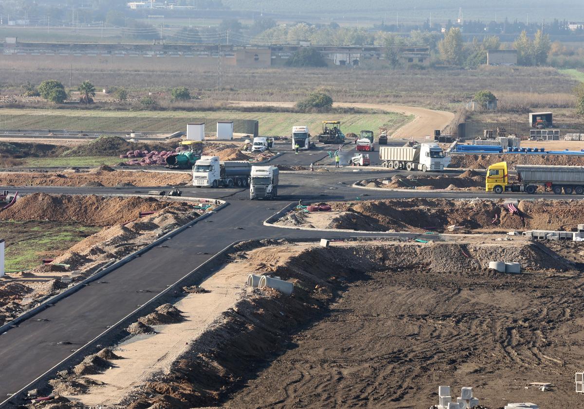 Obras de urbanización de la Base Logística de Córdoba