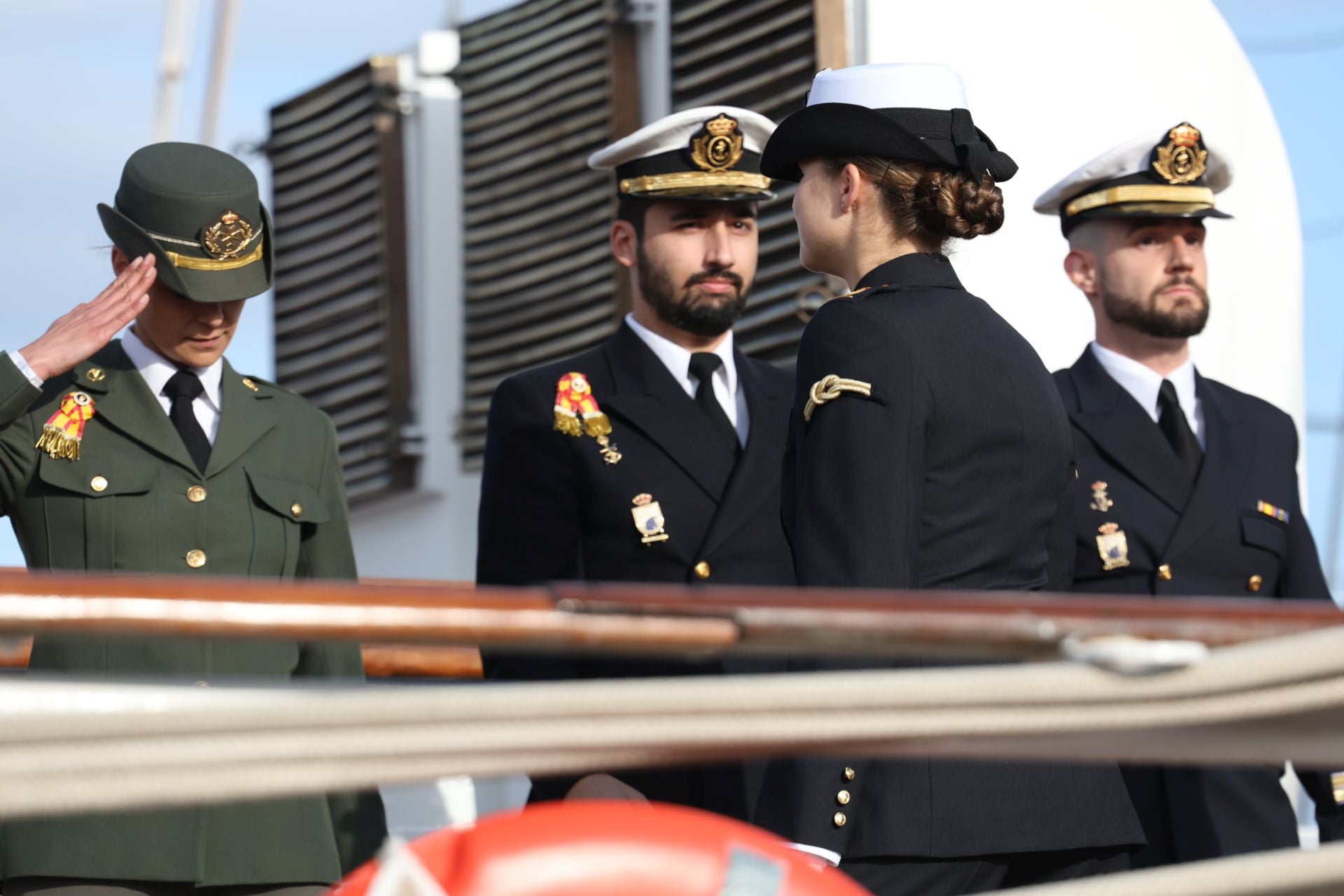 El embarque de Leonor en el buque escuela Juan Sebastián de Elcano, en imágenes