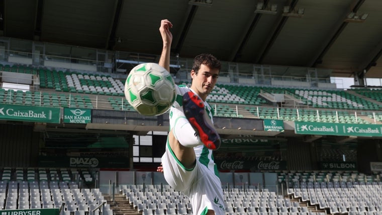 Magunazelaia, durante su presentación este miércoles en el Córdoba CF