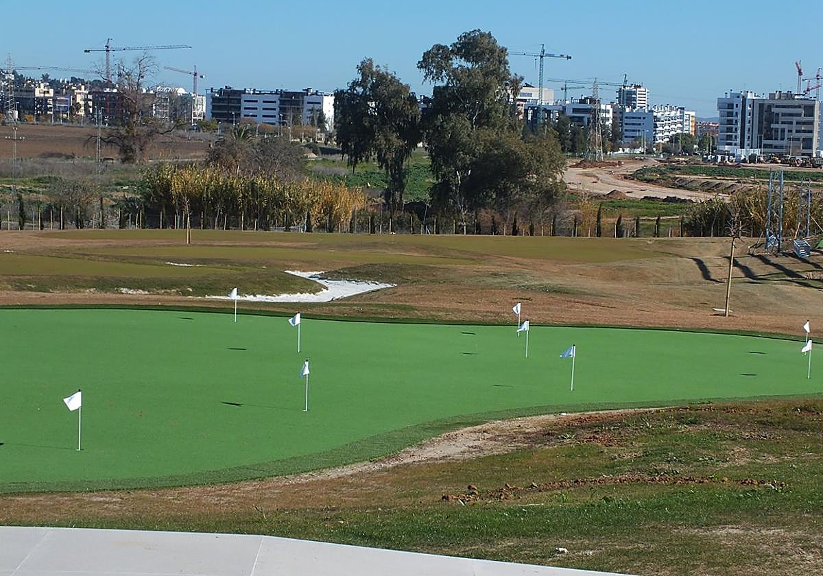 Imagen de uno de los green de prácticas