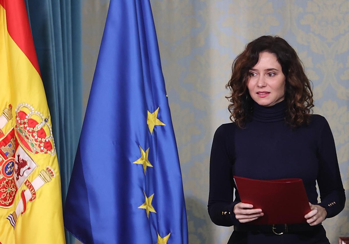 La presidenta de la Comunidad de Madrid, Isabel Díaz Ayuso