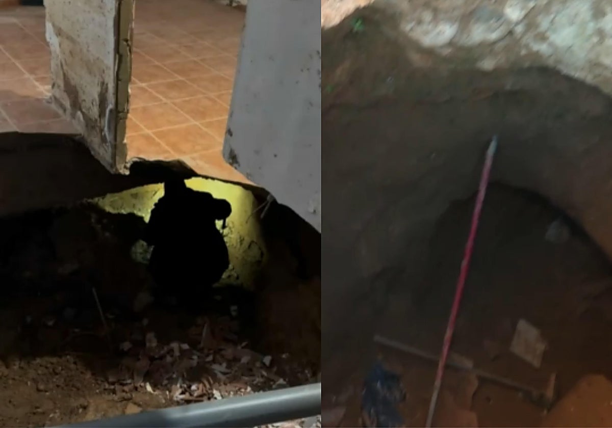 Imagen de refugios de la Guardia Civil descubiertos en Paiporta tras la DANA