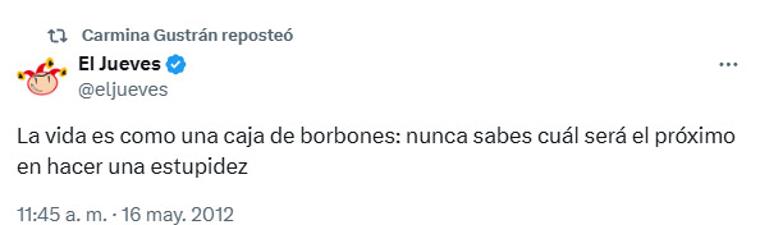 La comisionada de Franco tuiteó contra el Rey, la Policía y las Cortes