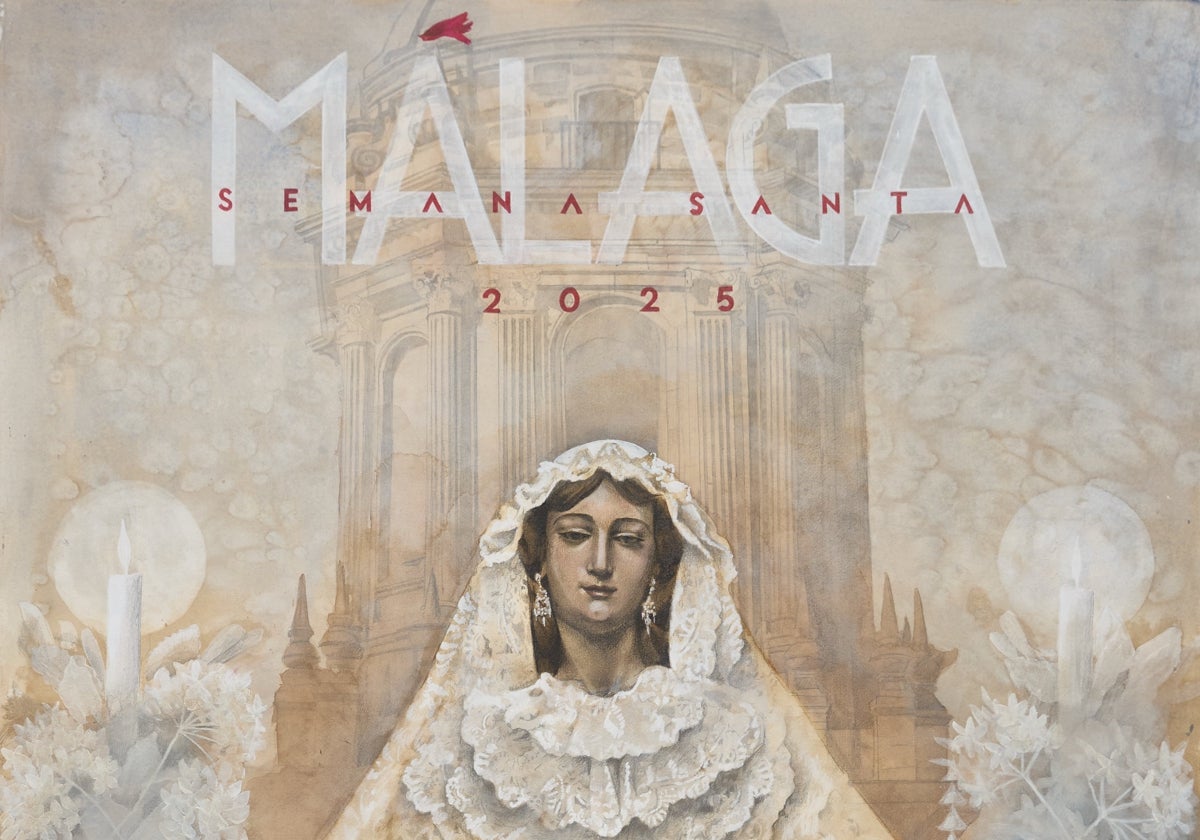 Imagen del cartel de Semana Santa de Málaga 2025