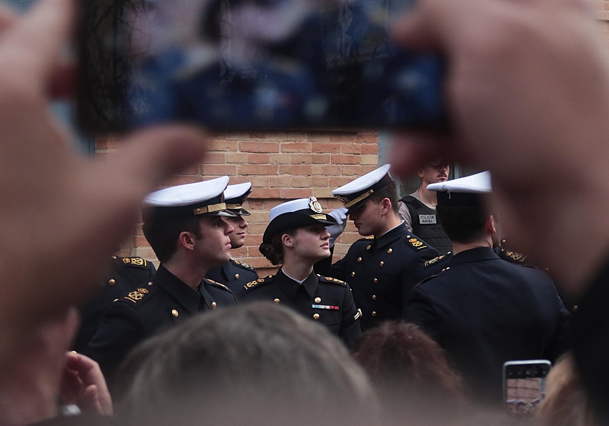 La Princesa Doña Leonor, hoy en Cádiz justo antes de zarpar