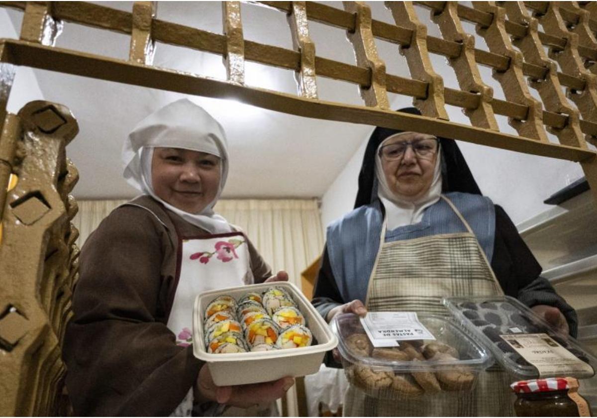 Las monjas carmelitas de Granada también venden bandejas de sushi