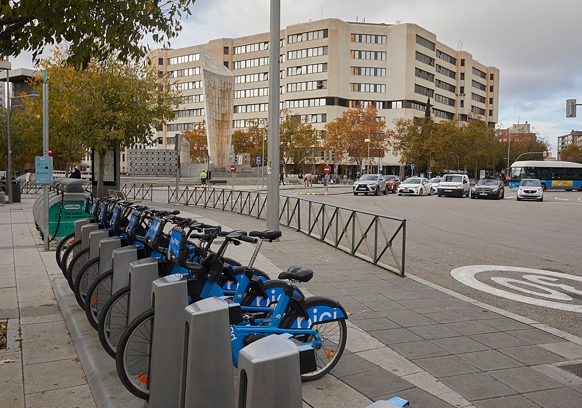 Una estación de Bicimad