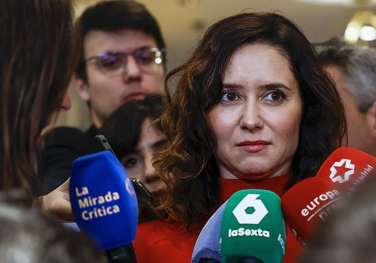 Díaz Ayuso, en un acto público este martes