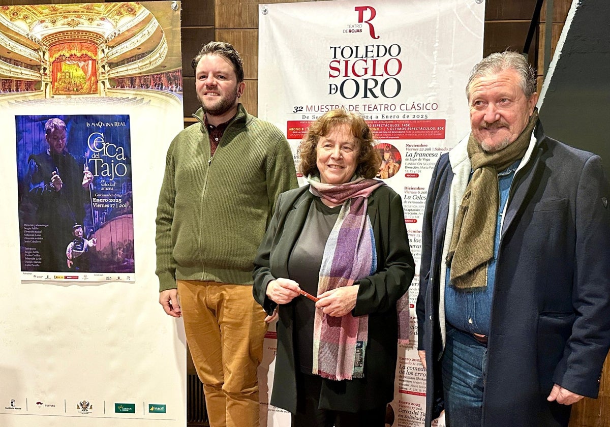 Sebastián León, Ana Pérez y Paco Plaza durante la presentación de la obra