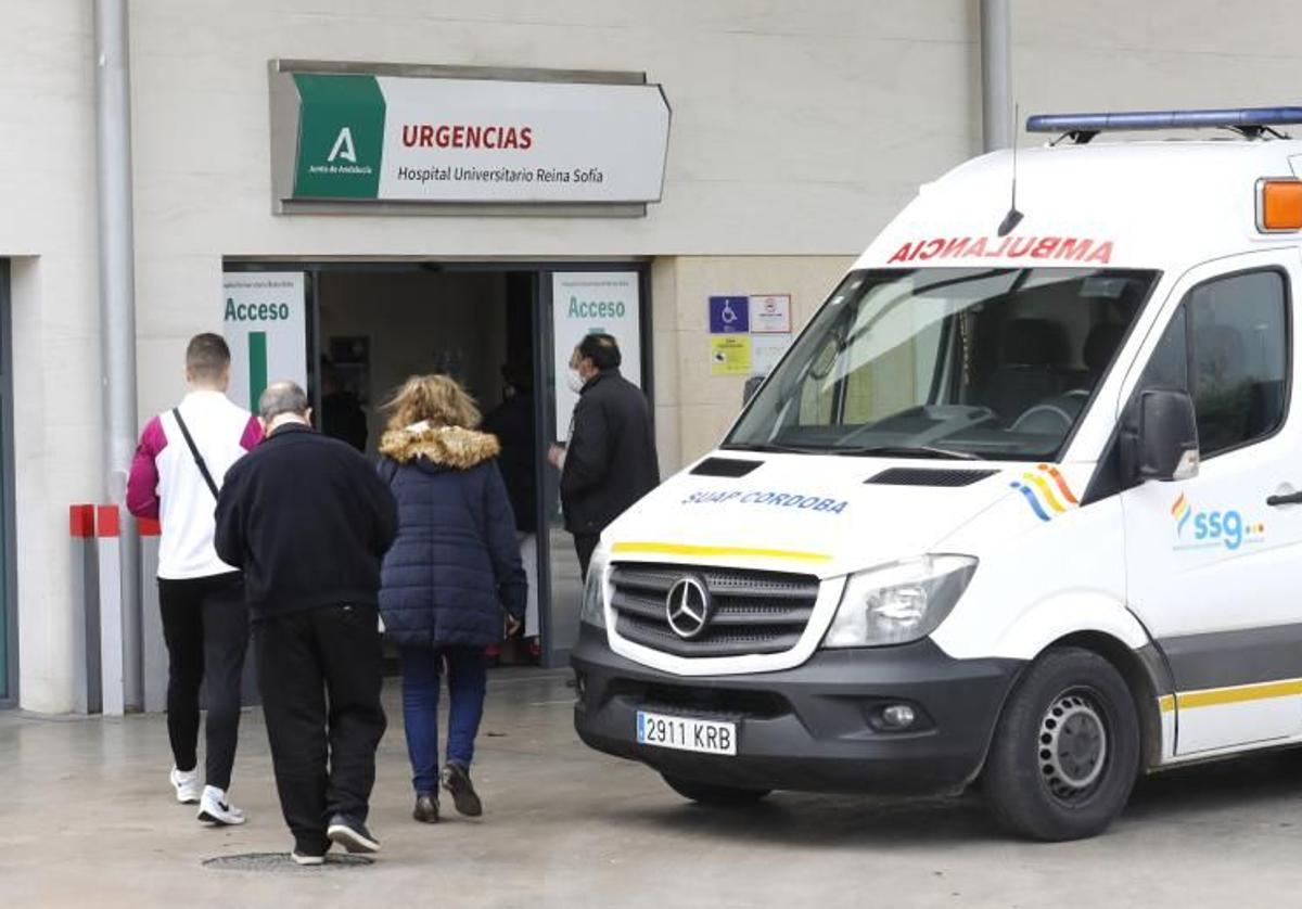 Urgencias del Hospital Universitario Reina Sofía de Córdoba, donde fue atendida la fallecida.