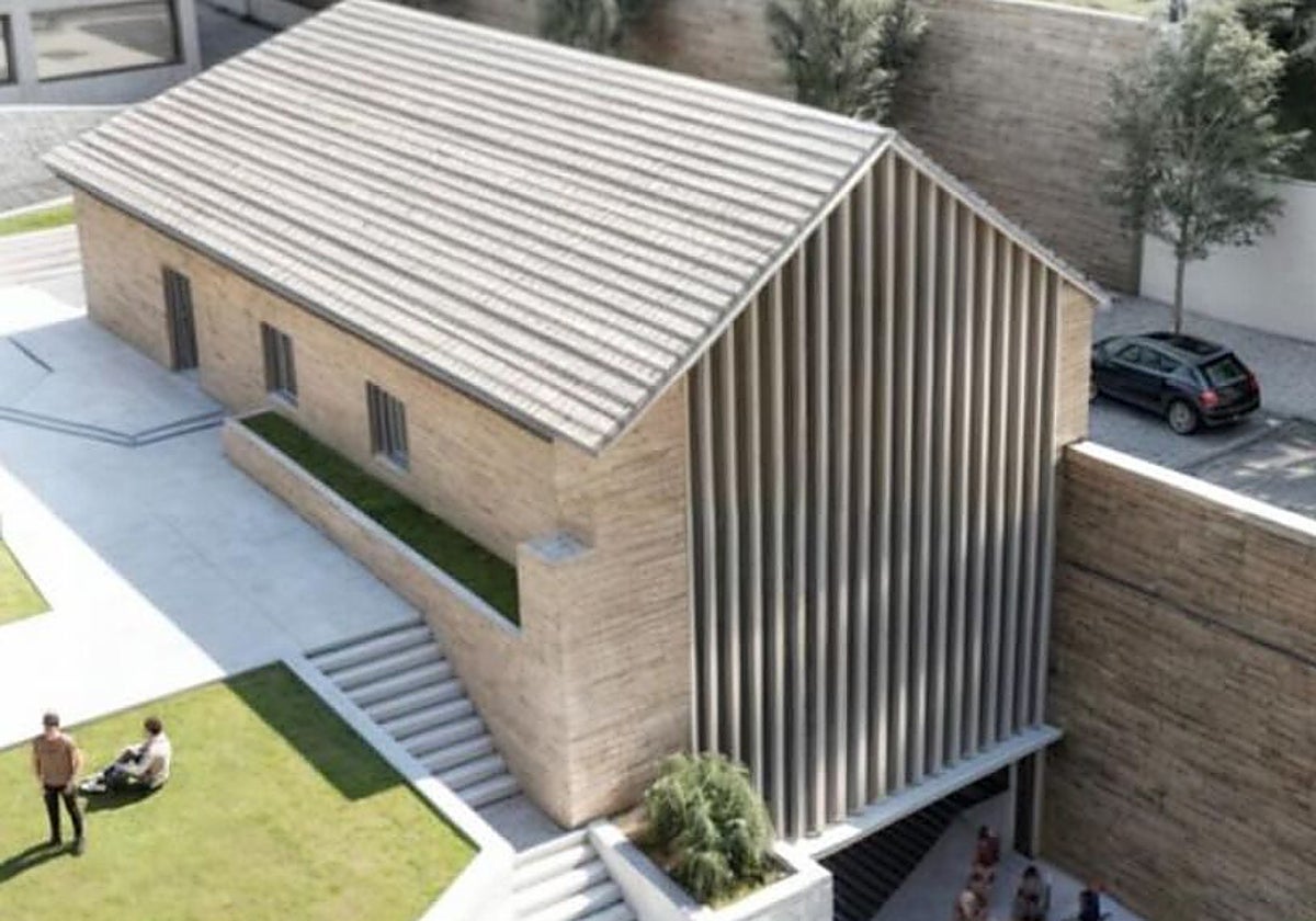 Recreación del aspecto en el futuro del Molino del Duque