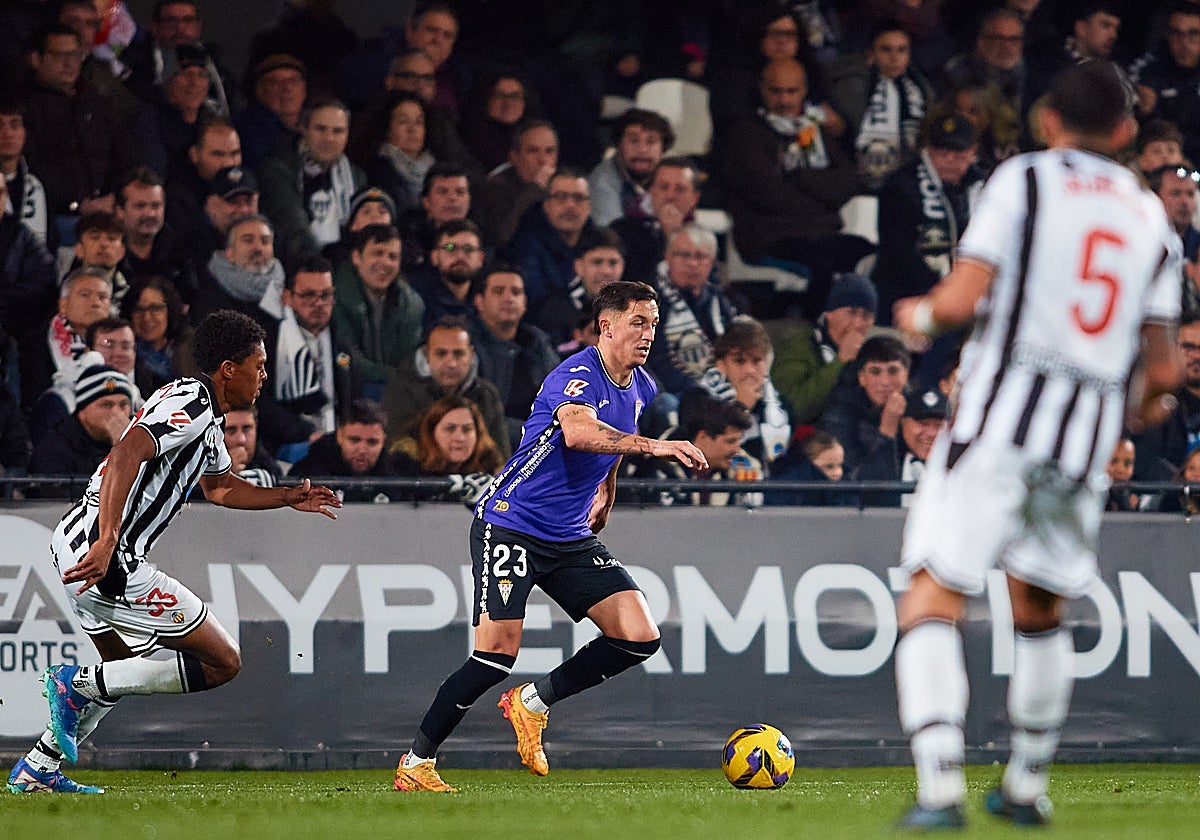 Carracedo durante el partido en Castellón
