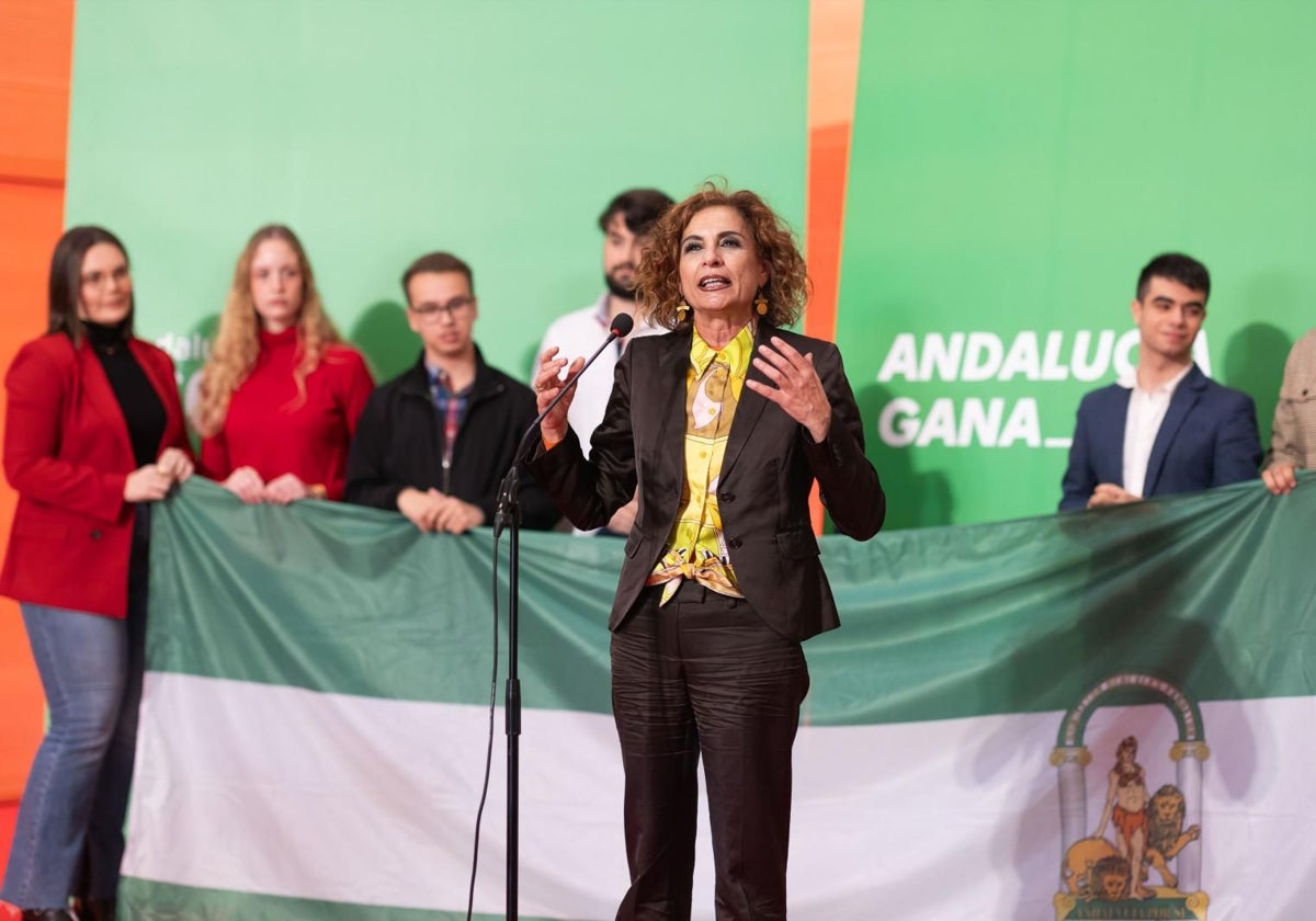 María Jesús Montero en el acto celebrado en Cártama