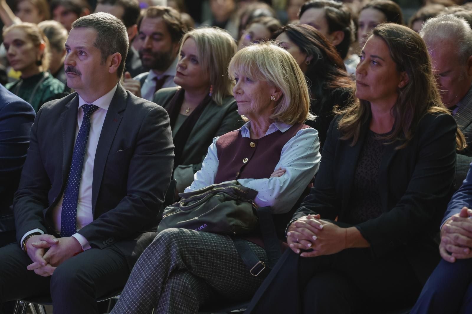 La expresidenta de la Comunidad de Madrid Esperanza Aguirre, durante el acto