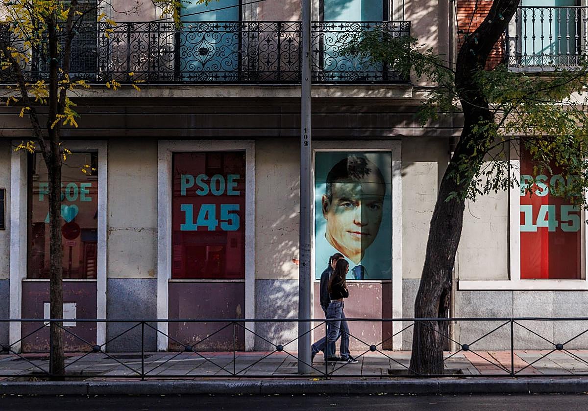 La sede del PSOE en la calle Ferraz.