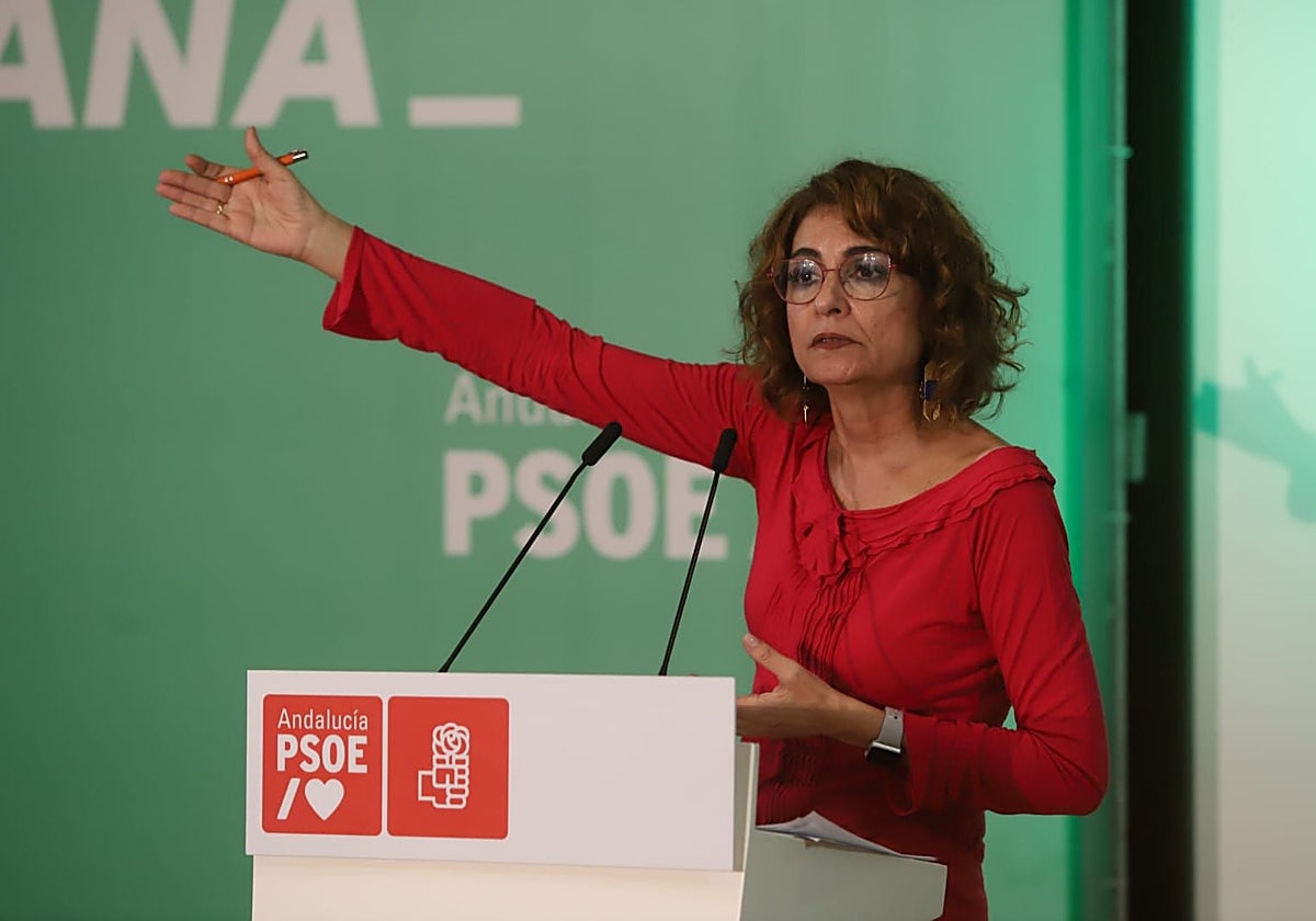 María Jesús Montero, en su intervención en Córdoba