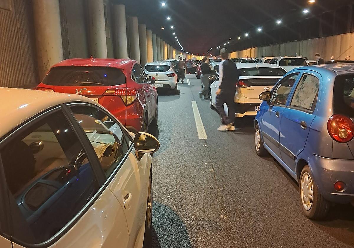 Situación de los túneles de la M-40 tras el incendio de un coche