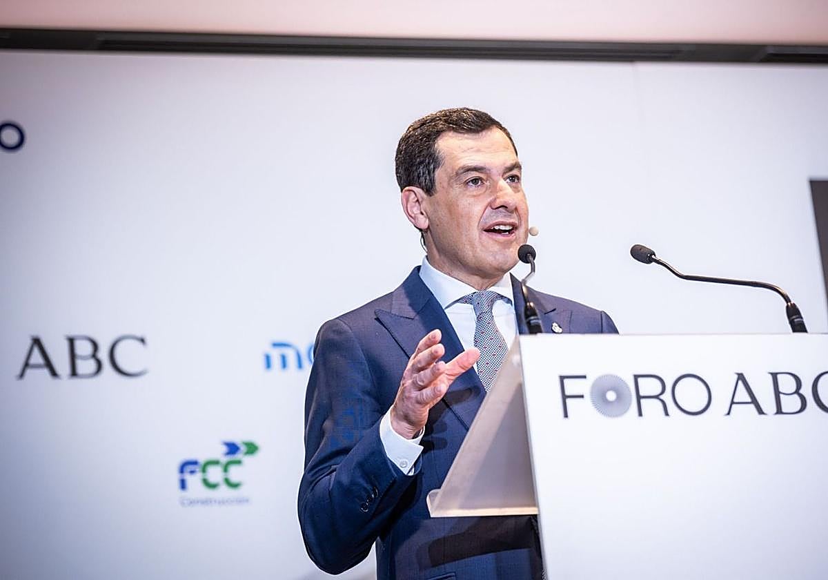 Juanma Moreno, en el Foro ABC