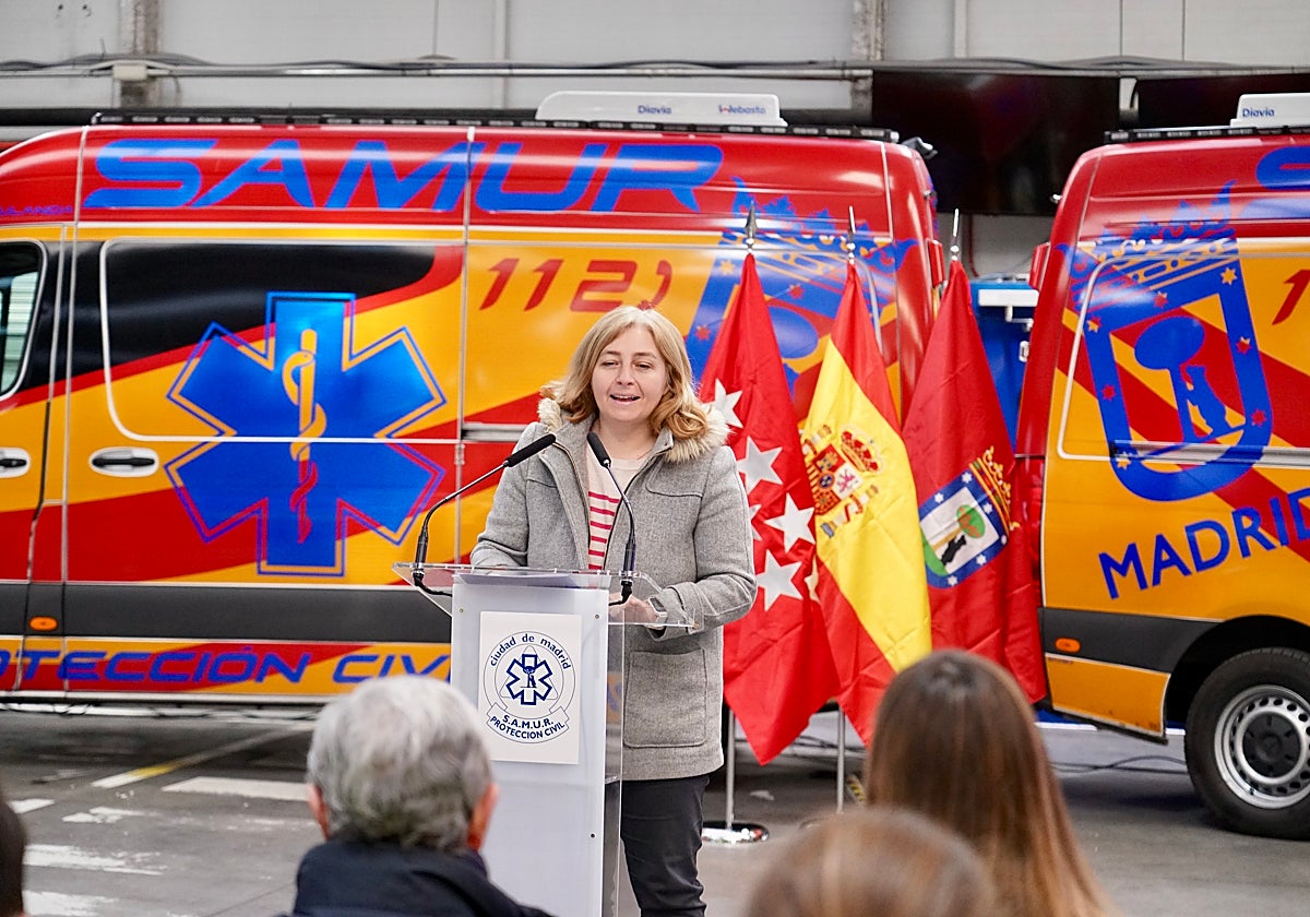 La vicealcaldesa y delegada de Seguridad y Emergencias de la ciudad, Inma Sanz, o en la base principal del Samur