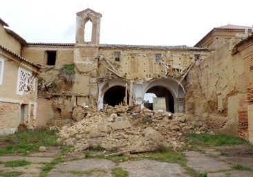 Urgen apoyo para frenar el deterioro de un convento del siglo XV en un pueblo de Valladolid tras un nuevo derrumbe